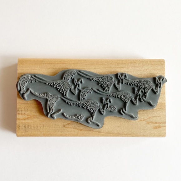 Stamp Oasis Lascaux Herd Wood Mounted Rubber Stamp - Picture 5 of 8